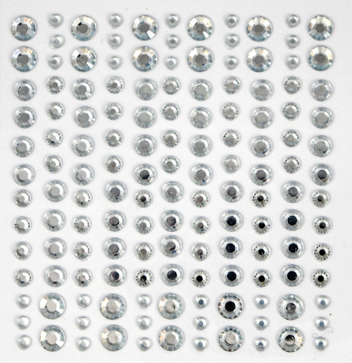 5 Pack Craft Consortium Essential Adhesive Rhinestone Gems 143/Pkg-Clear EAGEM001 - 5060394627073