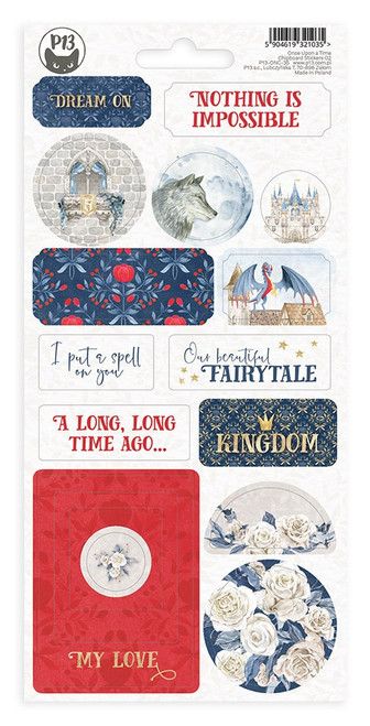 Once Upon A Time Chipboard Stickers 4"X8"-#02 P13ONC35 - 5904619321035