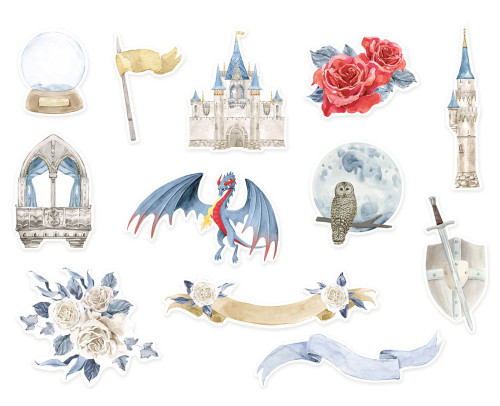 Once Upon A Time Ephemera Cardstock Die-Cuts 12/Pkg-Elements - P13ONC33 Once Upon A Time Ephemera Cardstock Die-Cuts 12/Pkg-Elements - P13ONC33