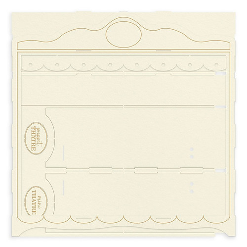 2 Pack - P13 Light Chipboard Decoration Base 12"X12"-Once Upon A Time, Mini Theatre - P13ONC49 - 59046193211415904619321141