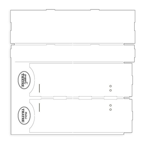2 Pack - P13 Light Chipboard Decoration Base 12"X12"-Once Upon A Time, Mini Theatre - P13ONC49