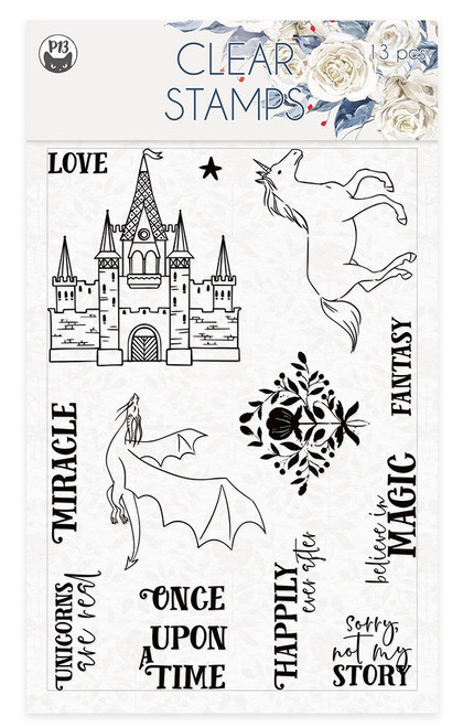 P13 Photopolymer Clear Stamps 11/Pkg-Once Upon A Time P13ONC30 - 5904619320991