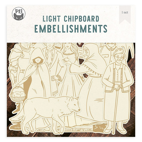 2 Pack - P13 Light Chipboard Decoration Base 8"X8"-Once Upon A Time, Mini Theatre - P13ONC51 2 Pack - P13 Light Chipboard Decoration Base 8"X8"-Once Upon A Time, Mini Theatre - P13ONC51