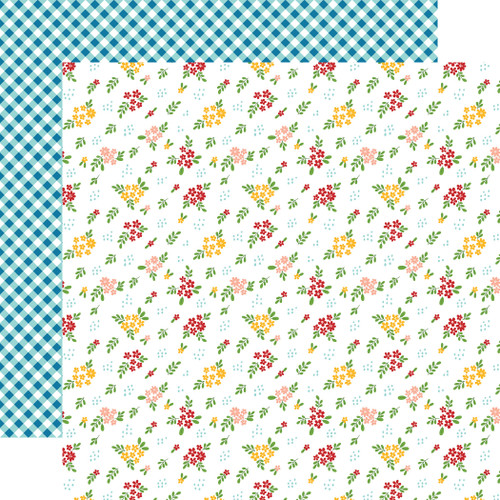 25 Pack Fun On The Farm Double-Sided Cardstock 12"X12"-Farm Flowers FF280-13 - 793888054660