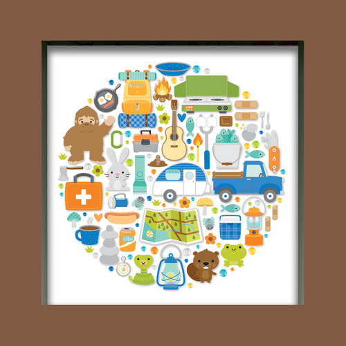 Doodlebug Design Shadow Box Insert Kit-Great Outdoors - DDSB7735 - 842715077355 Doodlebug Design Shadow Box Insert Kit-Great Outdoors - DDSB7735 - 842715077355