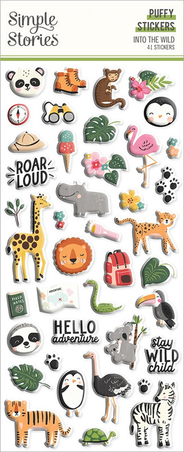 Into The Wild Puffy Stickers 41/PkgINT17622