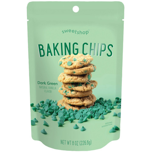 3 Pack Sweetshop Baking Chips 8oz-Dark Green 34006789 - 718813450874