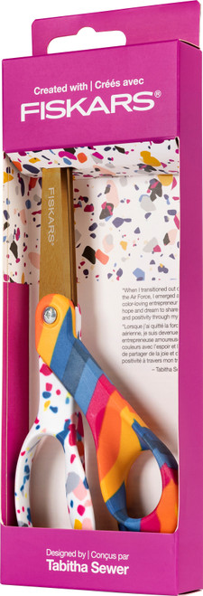 Fiskars Created With Fiskars Designer Scissors 8"-Sew Bold By Tabitha Sewer - 194542-1001