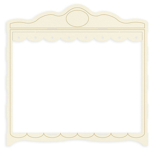 P13 Light Chipboard Decoration Base 12"X12"-Once Upon A Time, Mini Theatre - P13ONC49