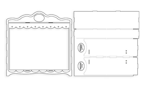 P13 Light Chipboard Decoration Base 12"X12"-Once Upon A Time, Mini Theatre - P13ONC49 P13 Light Chipboard Decoration Base 12"X12"-Once Upon A Time, Mini Theatre - P13ONC49