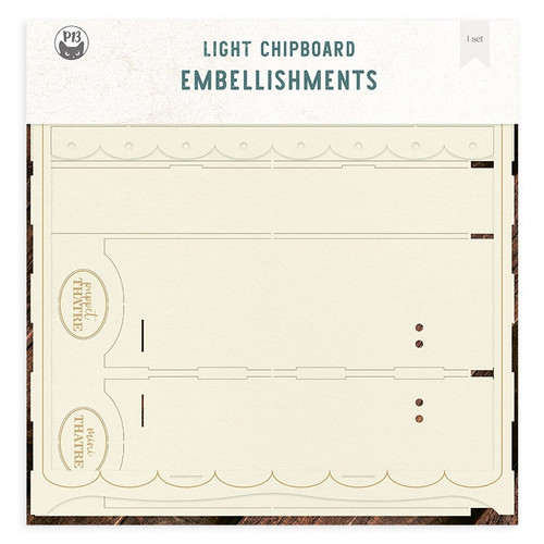 P13 Light Chipboard Decoration Base 12"X12"-Once Upon A Time, Mini Theatre - P13ONC49 P13 Light Chipboard Decoration Base 12"X12"-Once Upon A Time, Mini Theatre - P13ONC49