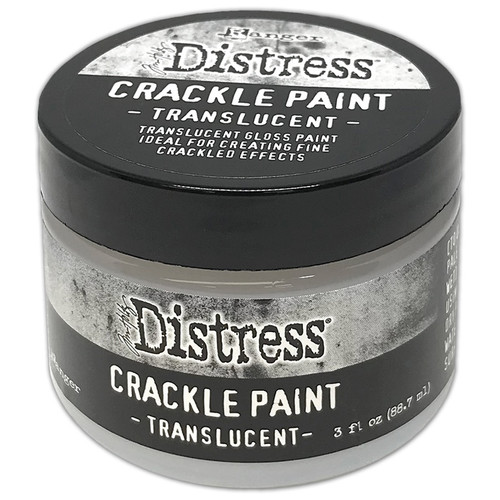 Tim Holtz Distress Crackle Paint 3oz-Translucent TDC80411 - 789541080411