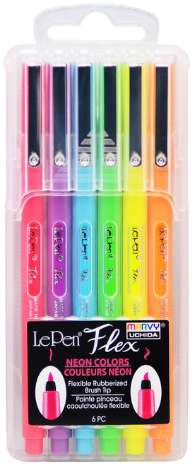 Uchida Le Pen Flourescent Set 6/Pkg- - 48006F - 028617487908