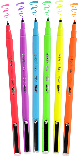 Uchida Le Pen Flourescent Set 6/Pkg- - 48006F