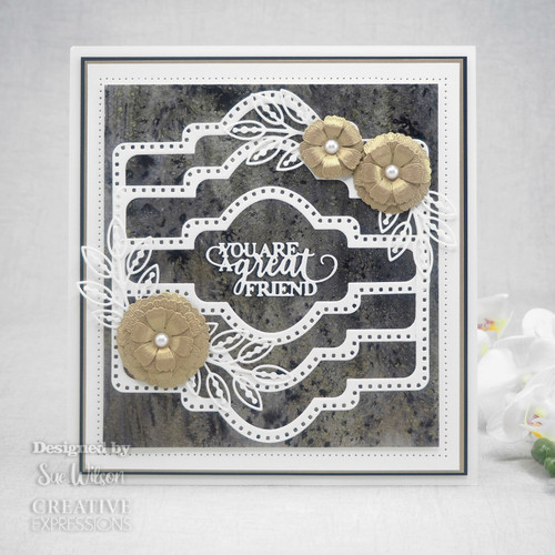 3 Pack Creative Expressions Craft Dies By Sue Wilson-Mini Sentiments You Are A Great Friend CEDME109 - 5055305970270