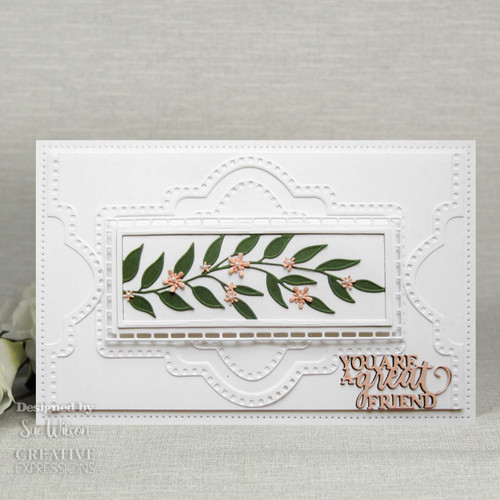 3 Pack Creative Expressions Craft Dies By Sue Wilson-Mini Sentiments You Are A Great Friend CEDME109