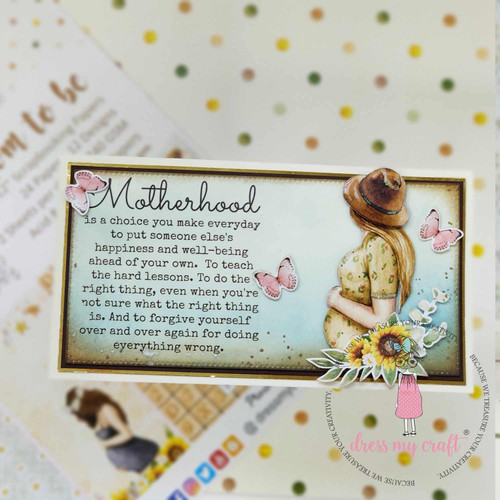 3 Pack Dress My Craft Transfer Me Sheet A4-Mom To Be #1 DMCD5524