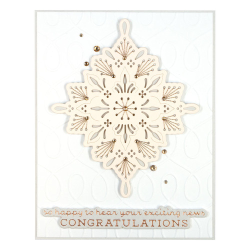 Spellbinders Etched Dies-Spring Into Stitching Stitched Medallion S3437