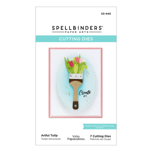 Spellbinders Etched Dies By Vicky Papaioannou-Paint Your World Artful Tulip -S3440 - 812062037364