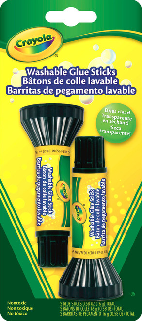 Crayola Washable Glue Sticks 2/Pkg-.2oz - 56-1129 - 071662111298 Crayola Washable Glue Sticks 2/Pkg-.2oz - 56-1129 - 071662111298