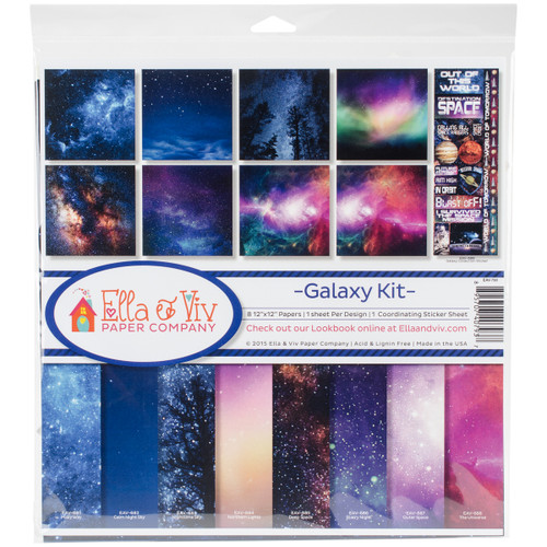Ella & Viv Collection Kit 12"X12"-Galaxy EAV793 - 895707407937