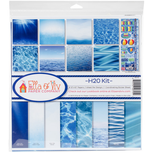 Ella & Viv Collection Kit 12"X12"-H2O - EAV795 - 895707407951