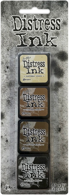 Tim Holtz Distress Mini Ink Pads 4/Pkg-Kit 3 - TDPK-40330 - 789541040330