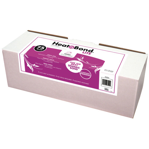 HeatnBond Lite Iron-On Adhesive-White 17"X75yd - 3524 - 000943035244