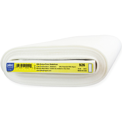 Pellon Extra Firm Heavyweight Sew-In Stabilizer-White 20"X15yd - 926 - 075269900200