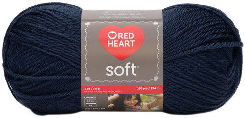 Red Heart Soft Yarn-Navy E728-4604 - 073650785023