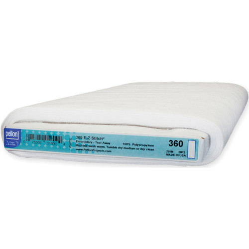 Pellon E-Z Stitch Tear Away Embroidery Stabilizer-White 20"X15yd - 360 - 075269018004
