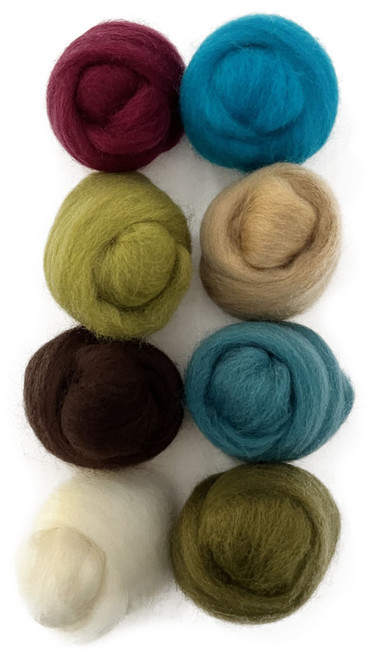 Wistyria Editions Wool Roving 15" .25oz 8/Pkg-Chic - WR-893 Wistyria Editions Wool Roving 15" .25oz 8/Pkg-Chic - WR-893