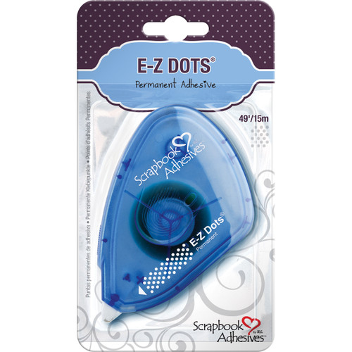 Scrapbook Adhesives E-Z Dots Dispenser-Permanent, .375"X49' - 1663 - 093616016633