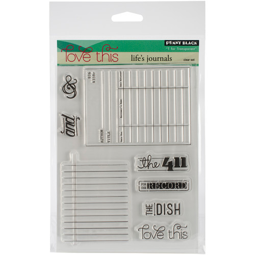 Penny Black Clear Stamps-Life's Journals - PB30247 - 759668302475