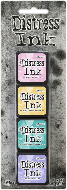 Tim Holtz Distress Mini Ink Pads 4/Pkg-Kit 4 - TDPK-40347 - 789541040347