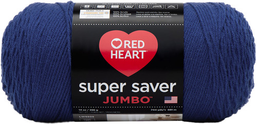 Red Heart Super Saver Jumbo Yarn-Royal - E302C-0385 - 073650011832