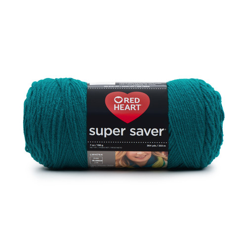 Red Heart Super Saver Yarn-Real Teal - E300B-656 - 073650771675