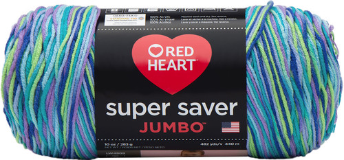 Red Heart Super Saver Jumbo Yarn-Wildflower - E302C-3955 - 073650013508