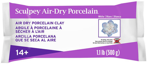 Sculpey Model Air Porcelain Clay 1.1lb-White AD3350 - 715891733509