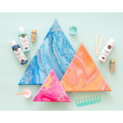 American Crafts Color Pour Pre-Mixed Pour Art Starter Kit- - 348493