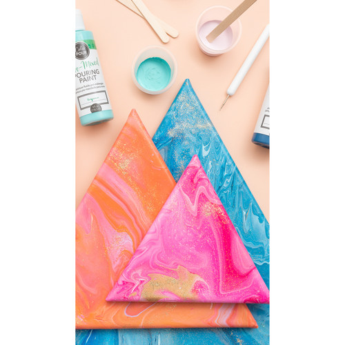 American Crafts Color Pour Pre-Mixed Pour Art Starter Kit- - 348493