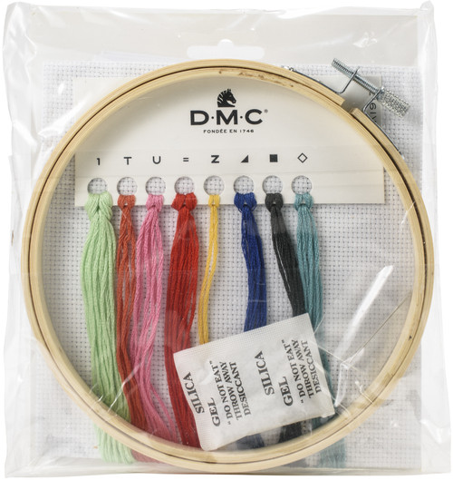 DMC Stitch Kit 6" Diameter-Bicycle (14 Count) - BKL-1917 DMC Stitch Kit 6" Diameter-Bicycle (14 Count) - BKL-1917