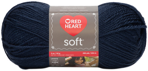 3 Pack Red Heart Soft Yarn-Navy E728-4604 - 073650785023