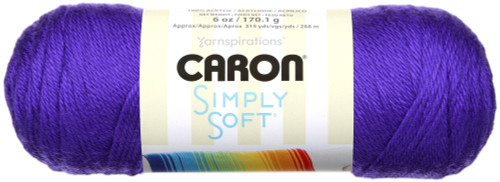 3 Pack - Caron Simply Soft Solids Yarn-Iris - H97003-9747 - 035613977470