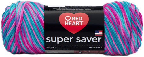 3 Pack - Red Heart Super Saver Yarn-Bonbon - E300B-784 - 073650782572