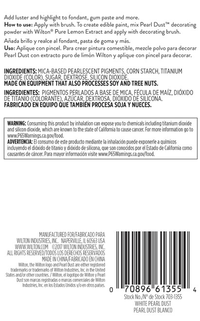 4 Pack Pearl Dust 1.4g-White W703PD5-1355