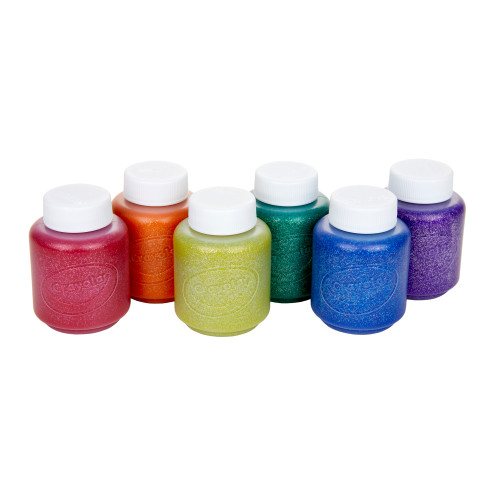 2 Pack - Crayola Washable Kids Paint 2oz 6/Pkg-Glitter - 54-2400 2 Pack - Crayola Washable Kids Paint 2oz 6/Pkg-Glitter - 54-2400