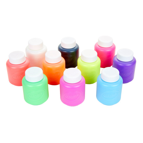 2 Pack - Crayola Washable Kids Paint 2oz 10/Pkg-Neon - 54-2390