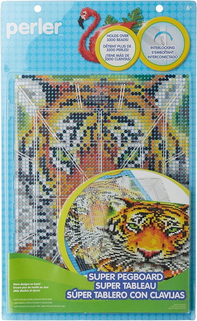 2 Pack Perler Super Pegboard 1/Pkg-Rectangle Clear 80-30105 - 048533301058