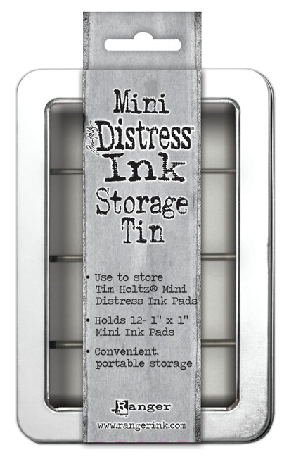 3 Pack - Tim Holtz Mini Distress Ink Storage Tin-Holds 12 - TDA42013 - 789541042013